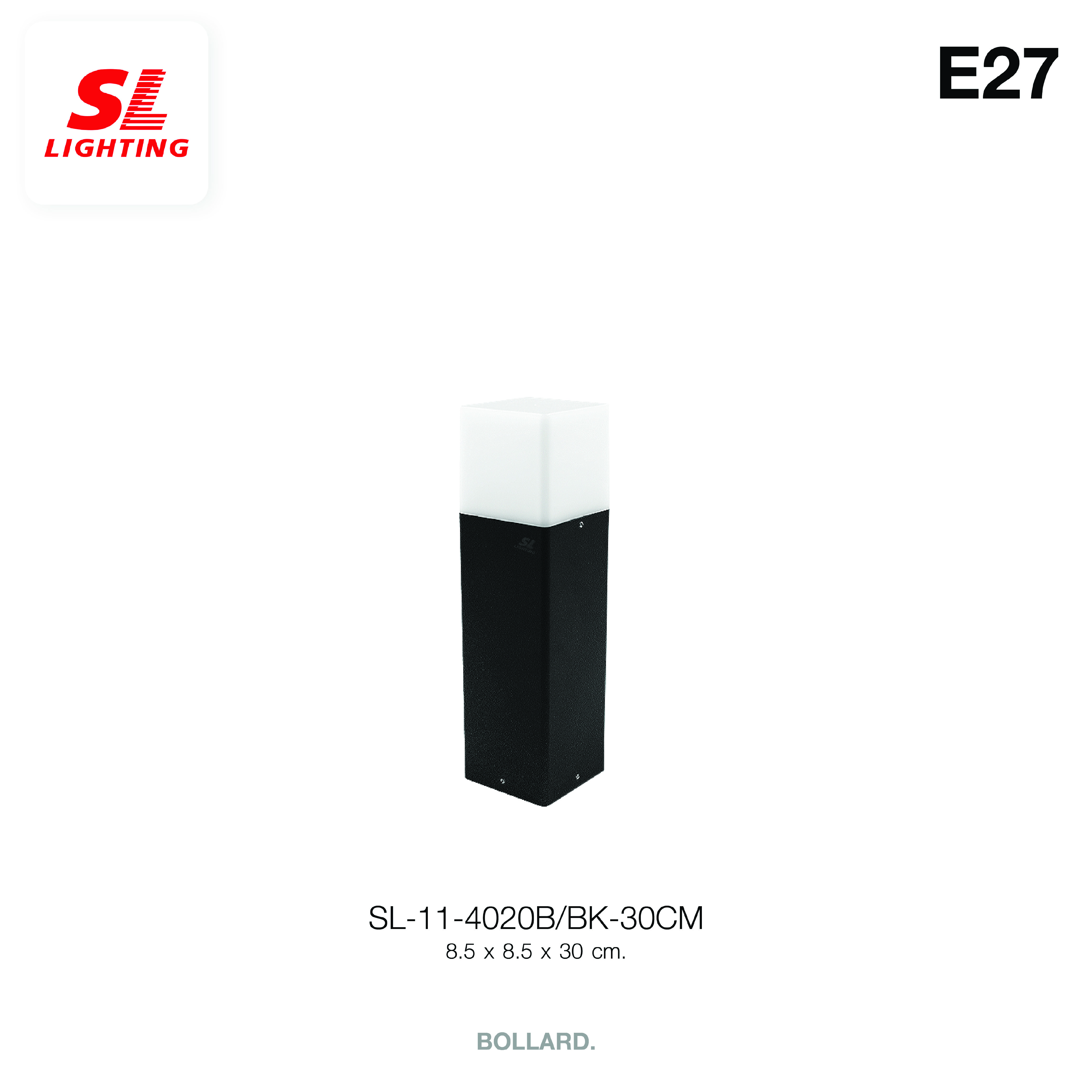 ไฟทางเดิน SL LIGHTING 4020B E27 60 ซม. สีดำ