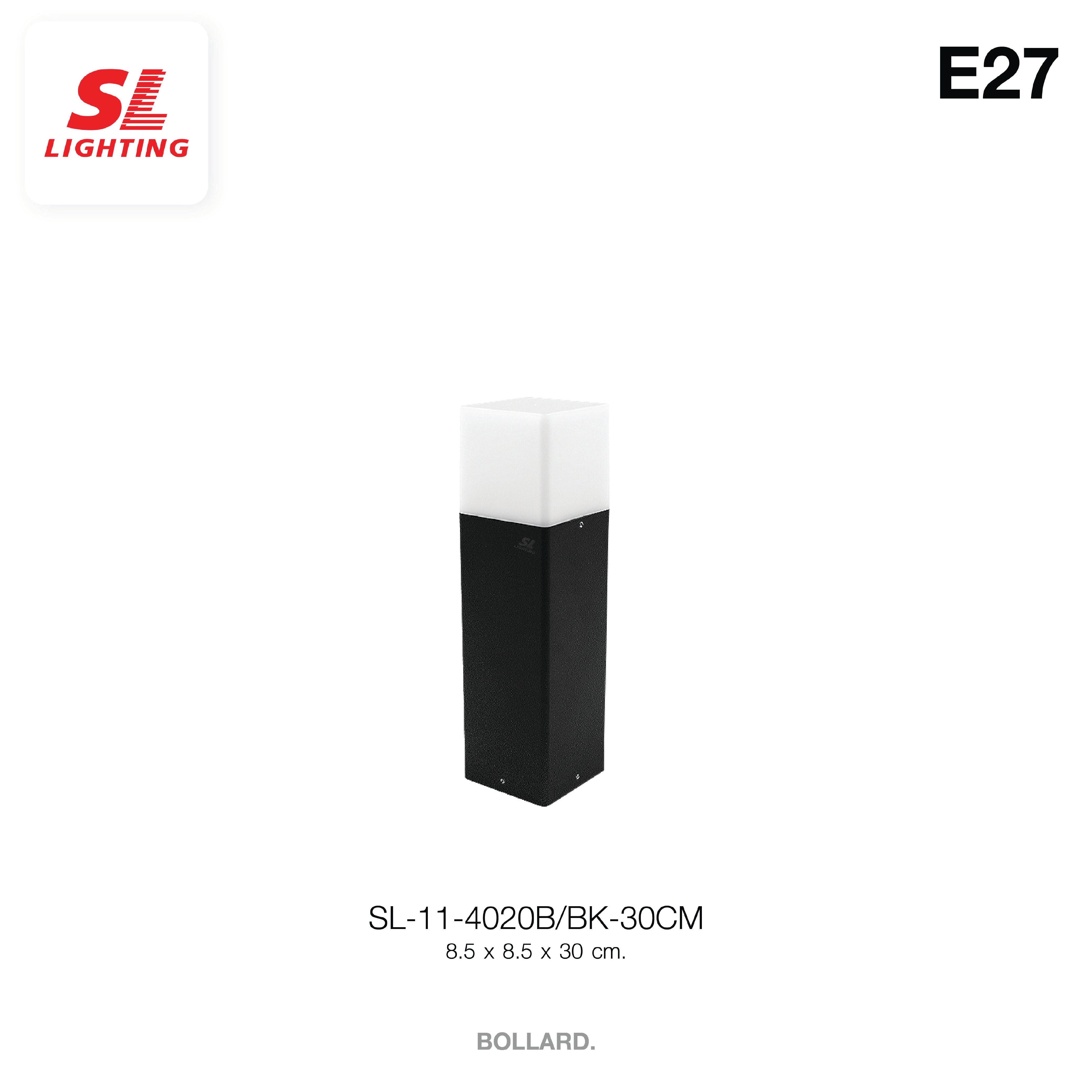 ไฟทางเดิน SL LIGHTING 4020B E27 60 ซม. สีดำ_2