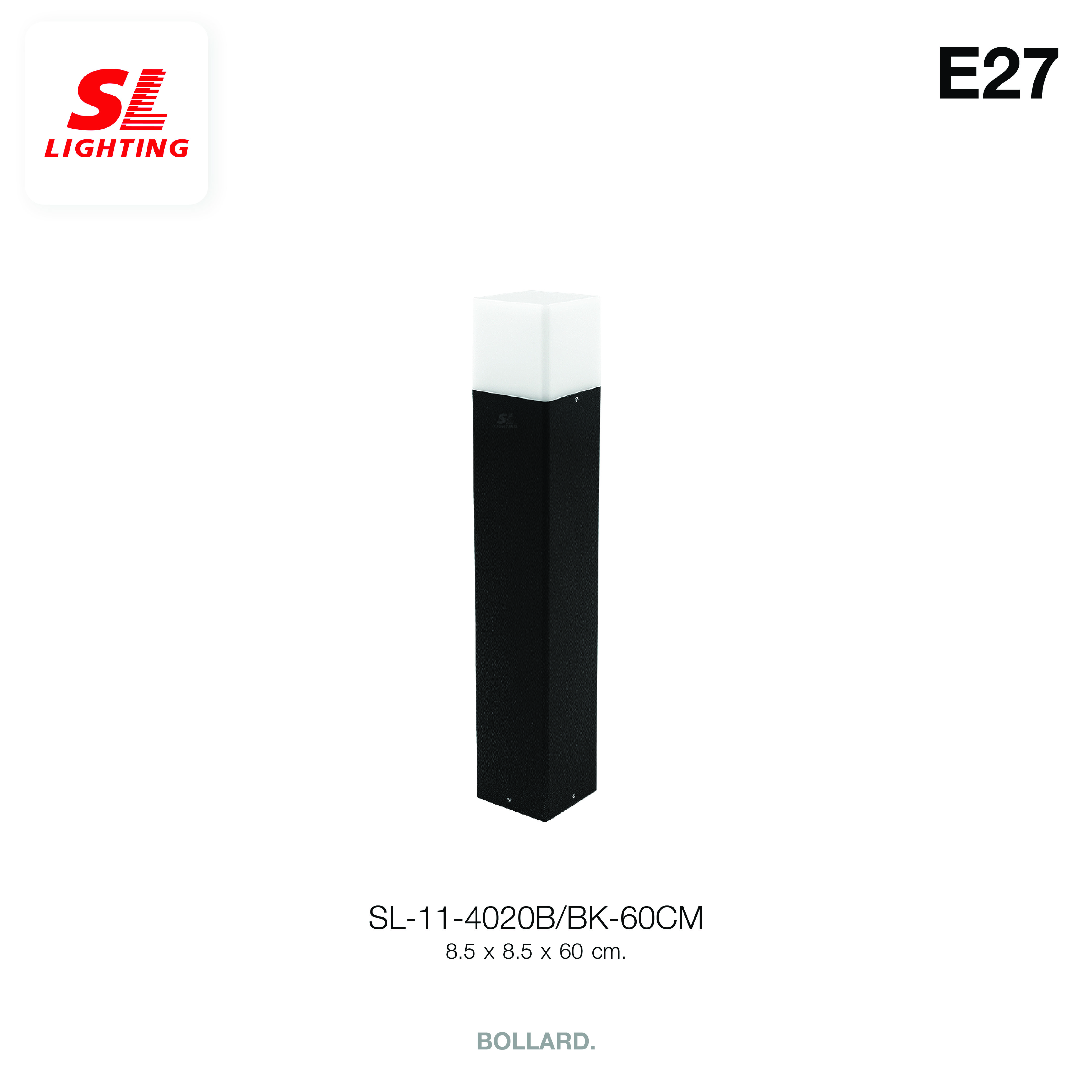 ไฟทางเดิน SL LIGHTING 4020B E27 30 ซม. สีดำ_2