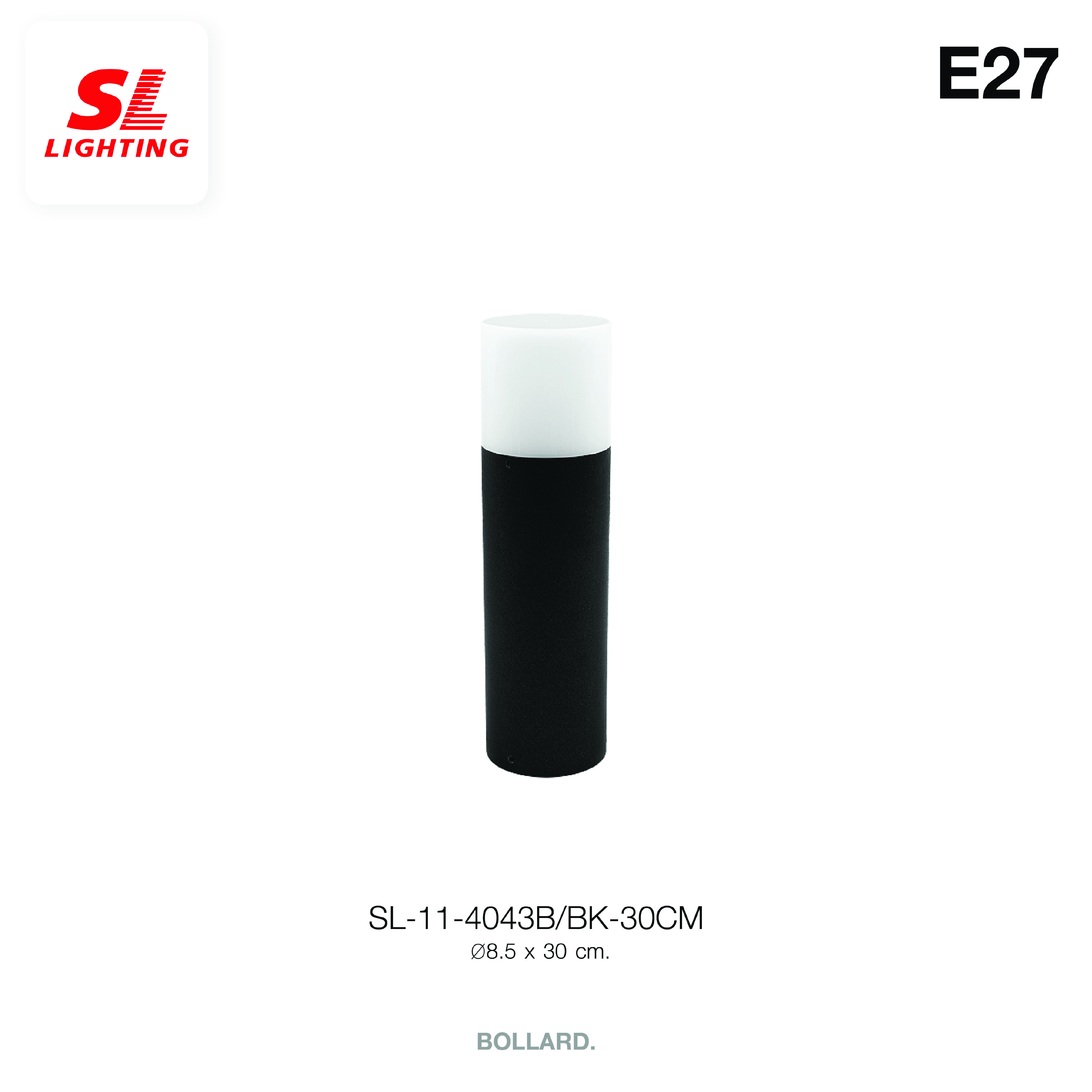ไฟทางเดิน SL LIGHTING 4043B E27 60 ซม. สีดำ