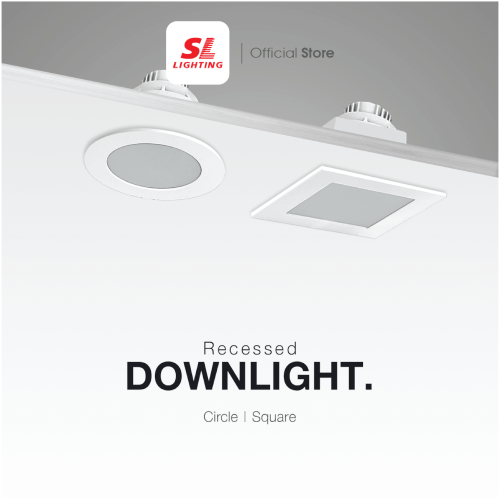 ดาวน์ไลท์ SL LIGHTING 410 ทรงกลม สีขาว