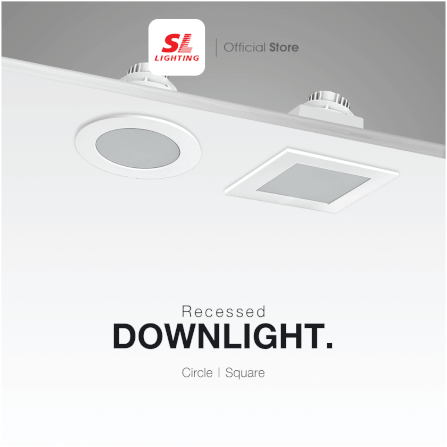 ดาวน์ไลท์ SL LIGHTING 410 ทรงกลม สีขาว_5