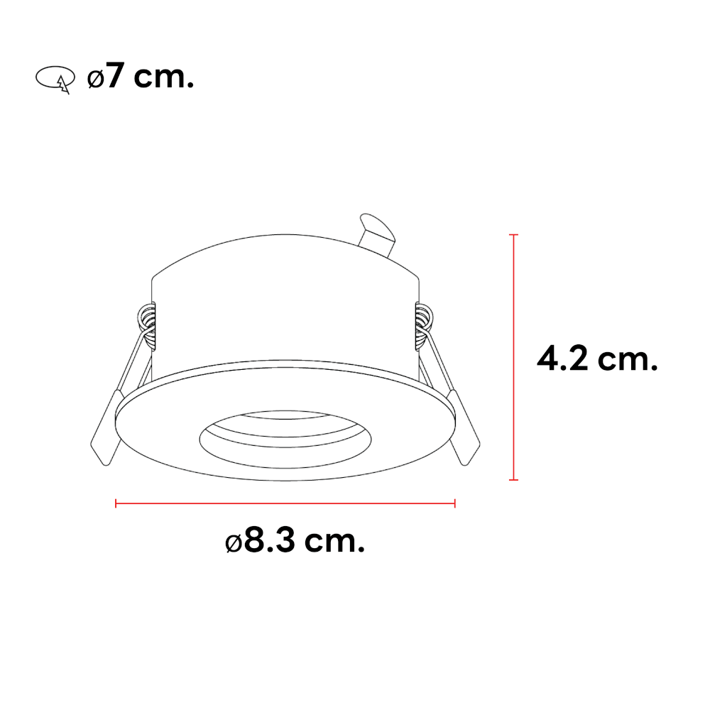 ดาวน์ไลท์ SL LIGHTING 420 ทรงกลม สีดำ