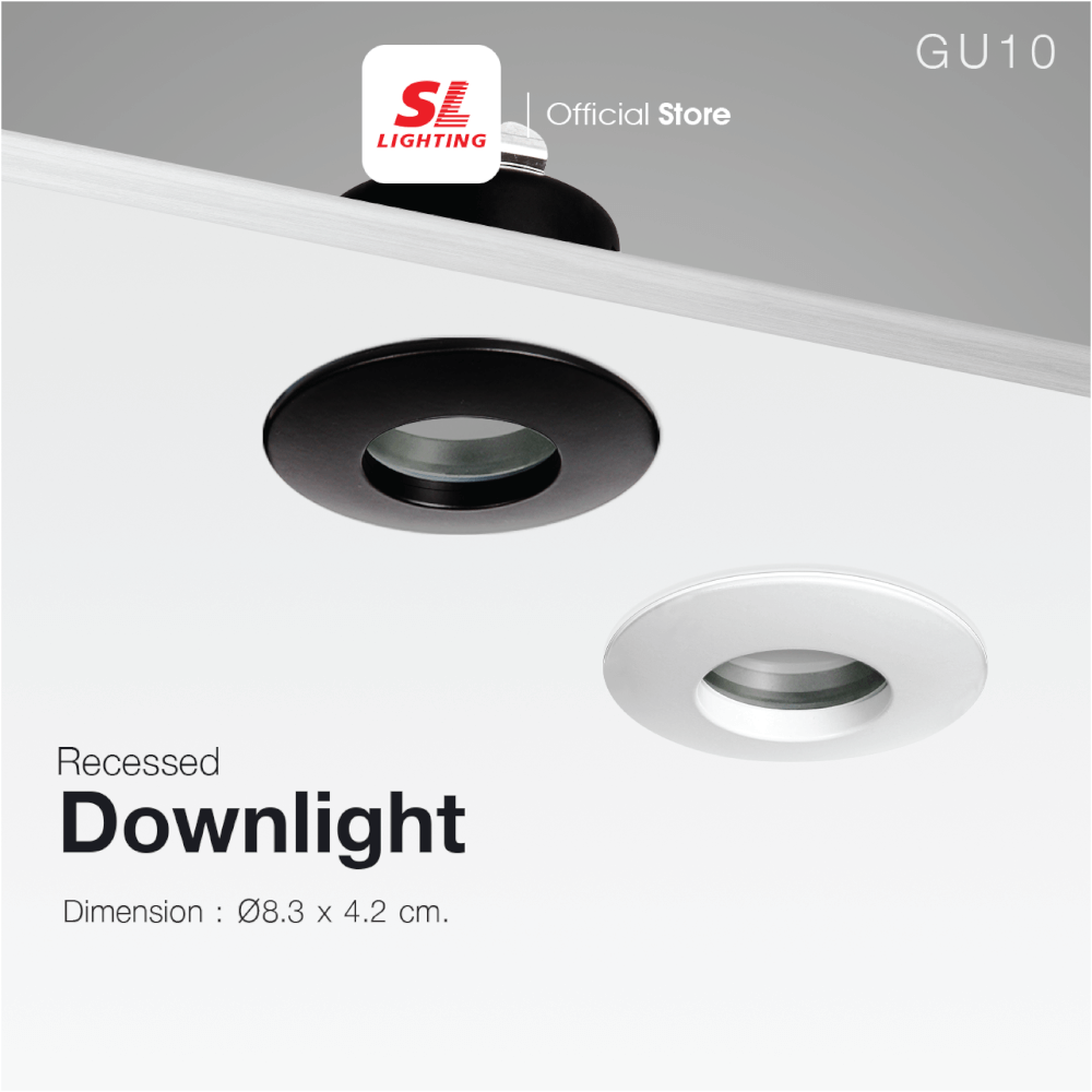 ดาวน์ไลท์ SL LIGHTING 420 ทรงกลม สีดำ