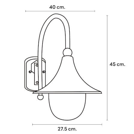 ไฟผนังภายนอก SL LIGHTING 5038W E27 สีดำ_2