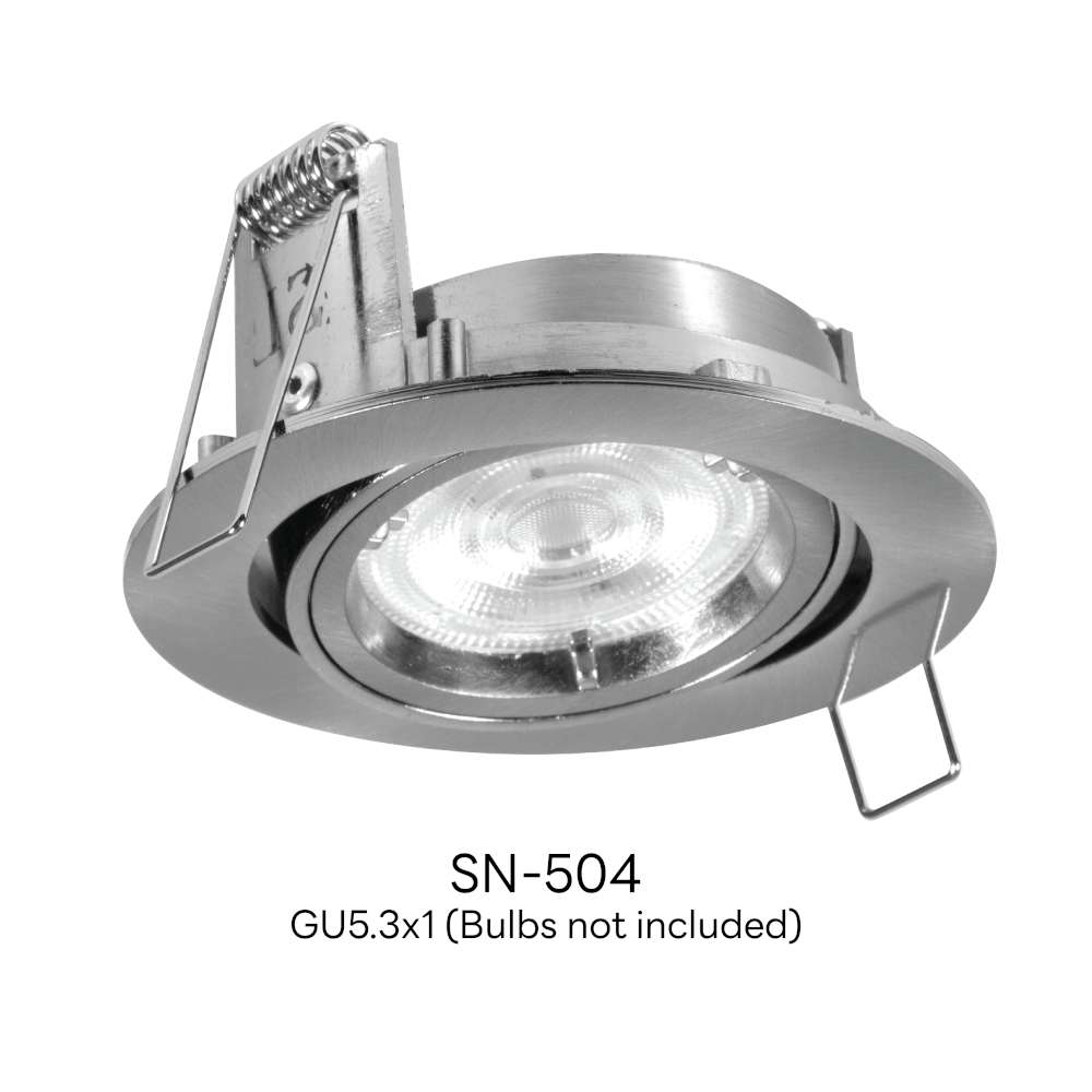 ดาวน์ไลท์ SL LIGHTING 504 ทรงกลม สีเงิน
