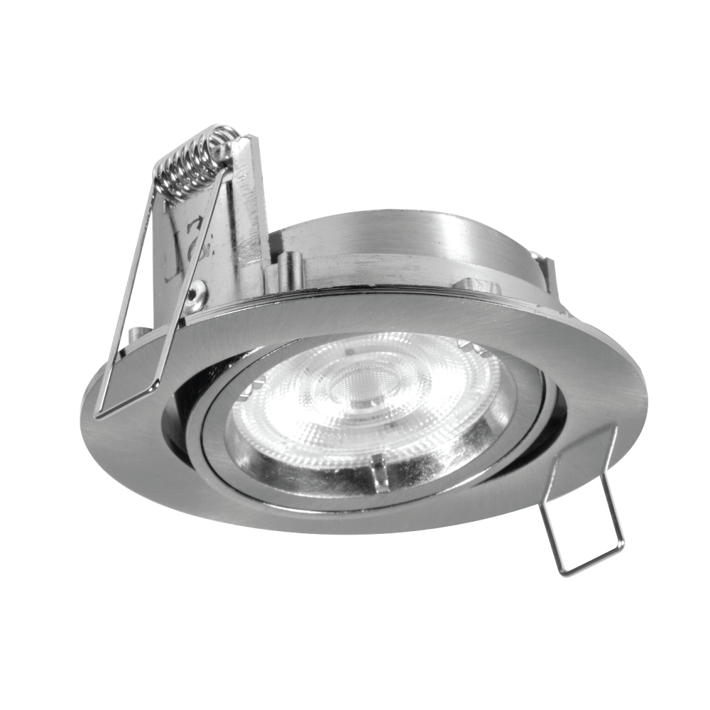 ดาวน์ไลท์ SL LIGHTING 504 ทรงกลม สีเงิน
