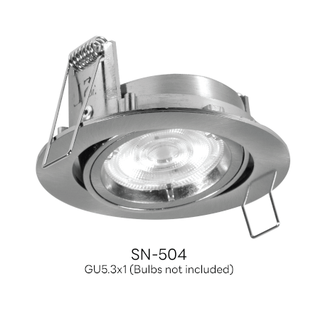 ดาวน์ไลท์ SL LIGHTING 504 ทรงกลม สีเงิน_1