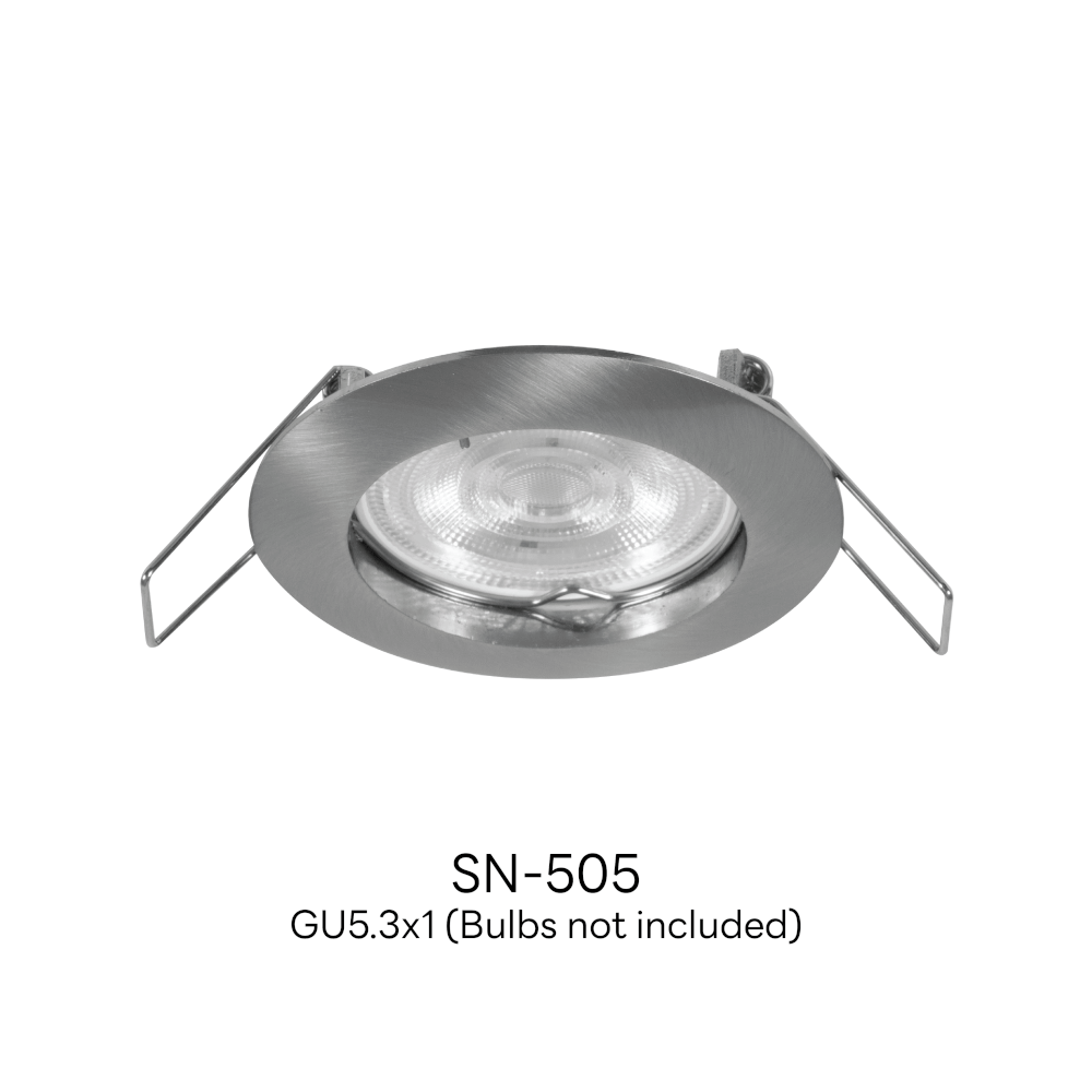 ดาวน์ไลท์ SL LIGHTING 505 ทรงกลม สีเงิน