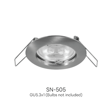 ดาวน์ไลท์ SL LIGHTING 505 ทรงกลม สีเงิน_1