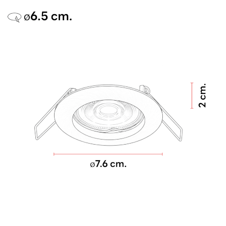 ดาวน์ไลท์ SL LIGHTING 505 ทรงกลม สีเงิน_2