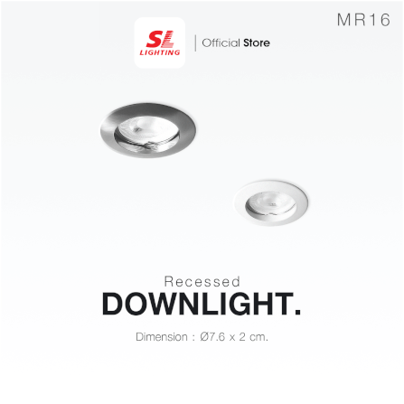 ดาวน์ไลท์ SL LIGHTING 505 ทรงกลม สีเงิน_4