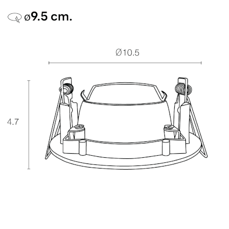 ดาวน์ไลท์ SL LIGHTING 506A ทรงกลม สีขาว_2