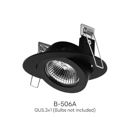 ดาวน์ไลท์ SL LIGHTING 506A ทรงกลม สีดำ_1