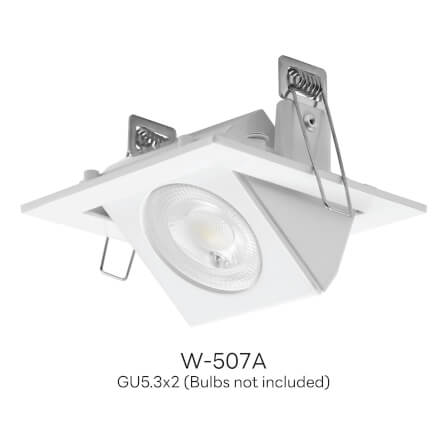 ดาวน์ไลท์ SL LIGHTING 507A ทรงสี่เหลี่ยม สีขาว_1