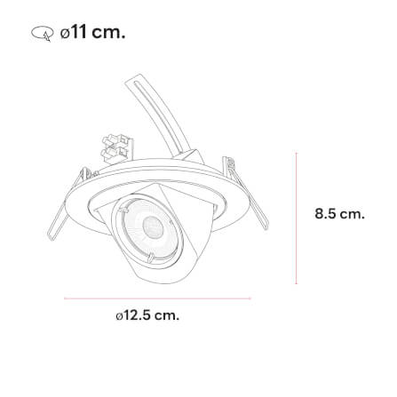 ดาวน์ไลท์ SL LIGHTING 512 ทรงกลม สีดำ_2
