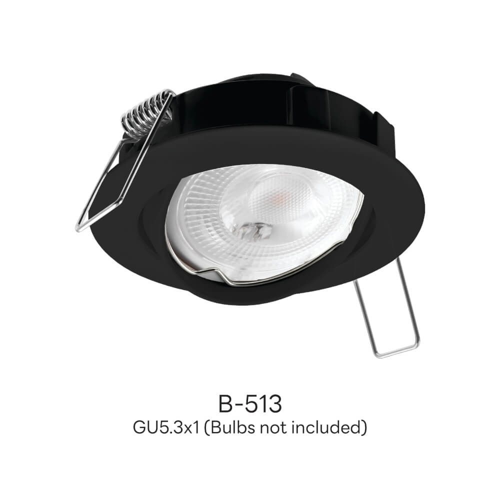 ดาวน์ไลท์ SL LIGHTING 506A ทรงกลม สีดำ