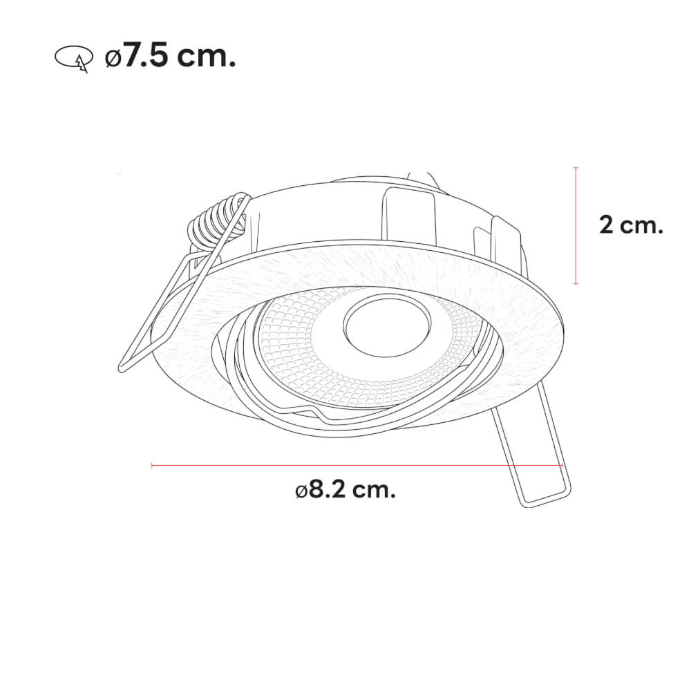 ดาวน์ไลท์ SL LIGHTING 513 ทรงกลม สีดำ
