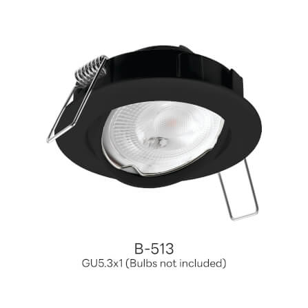 ดาวน์ไลท์ SL LIGHTING 506A ทรงกลม สีดำ_2