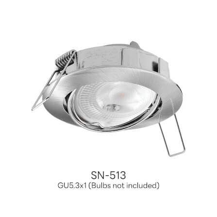 ดาวน์ไลท์ SL LIGHTING 513 ทรงกลม สีเงิน_1