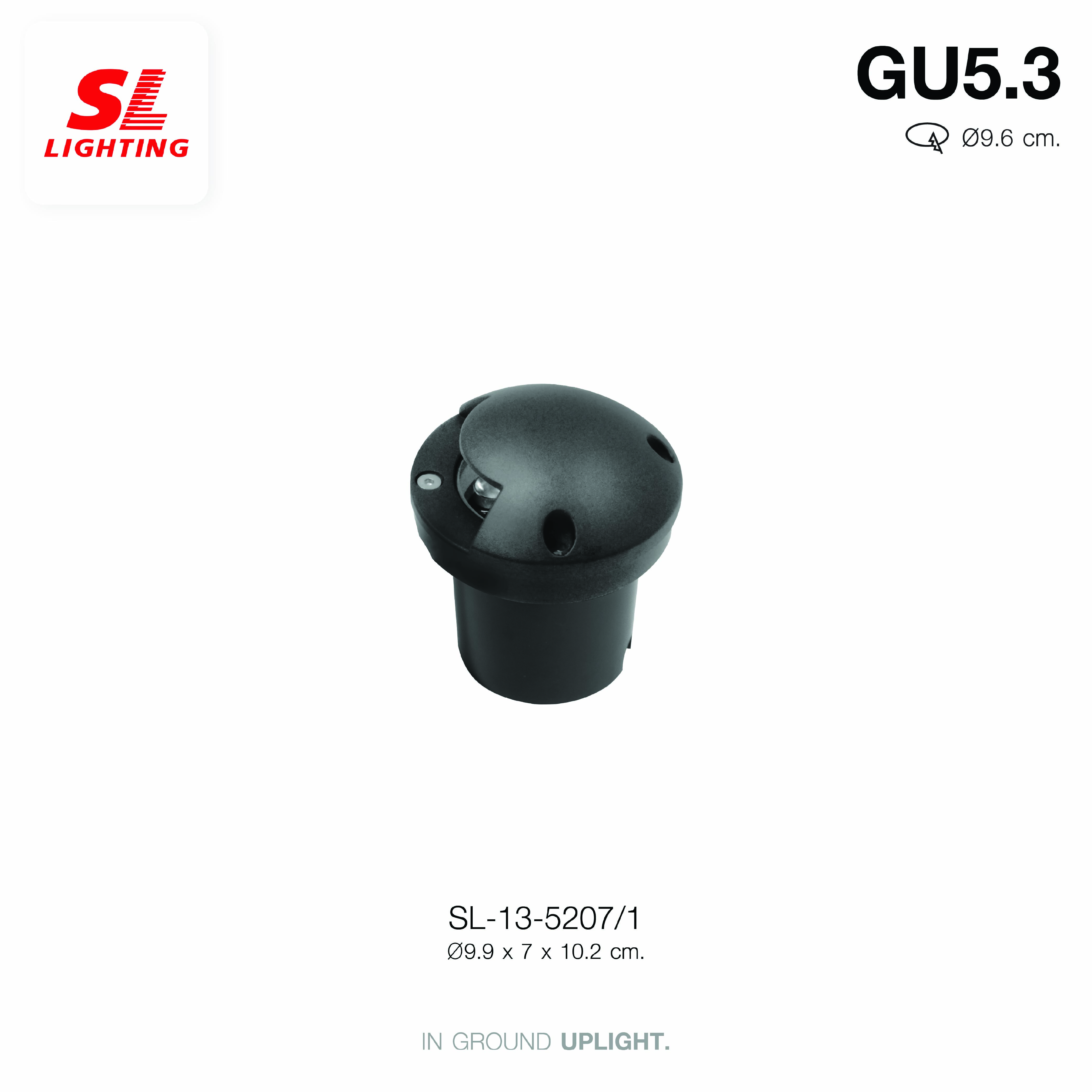 ไฟฝังพื้น SL LIGHTING 5207 MR16 GU5.3 ส่อง1ทาง สีดำ_3