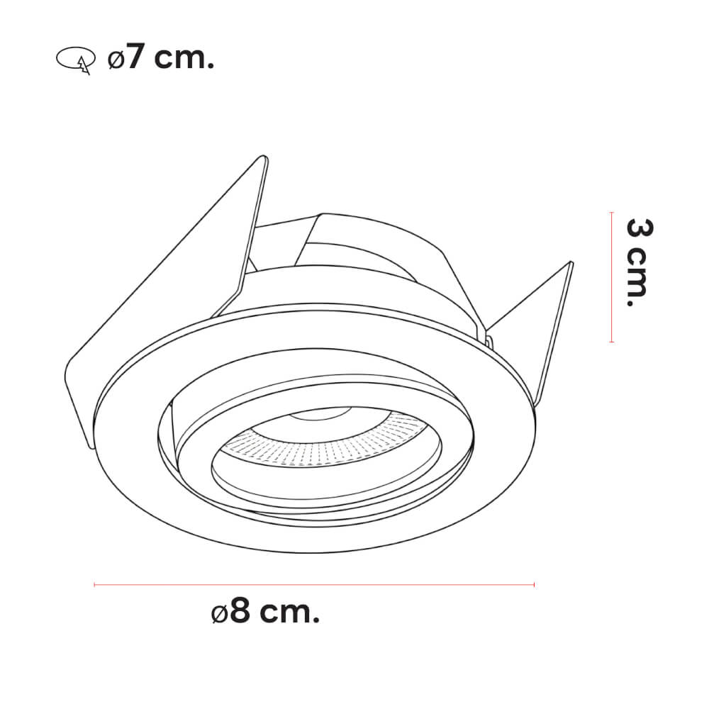 ดาวน์ไลท์ SL LIGHTING 529 ทรงกลม สีขาว