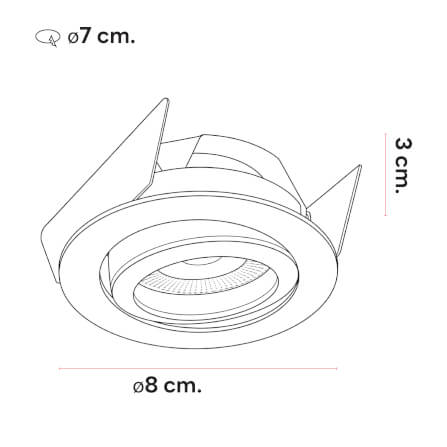 ดาวน์ไลท์ SL LIGHTING 529 ทรงกลม สีขาว_2