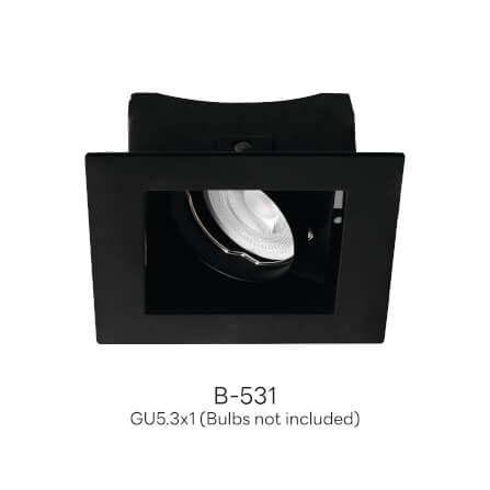 ดาวน์ไลท์ SL LIGHTING 531 ทรงสี่เหลี่ยม สีดำ_3