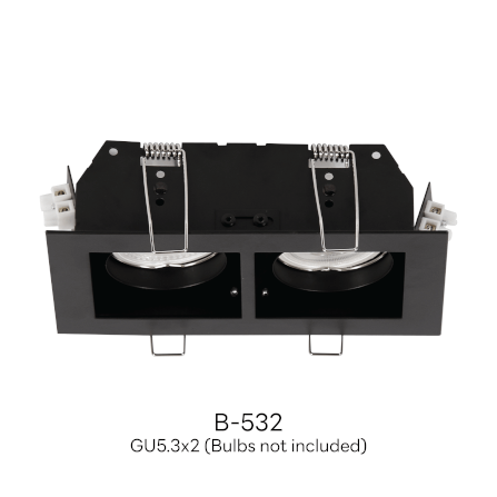 ดาวน์ไลท์ SL LIGHTING 532 ทรงสี่เหลี่ยม สีดำ_1