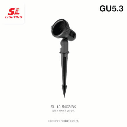 ไฟส่องต้นไม้ SL LIGHTING 5402 GU5.3 สีดำ_3