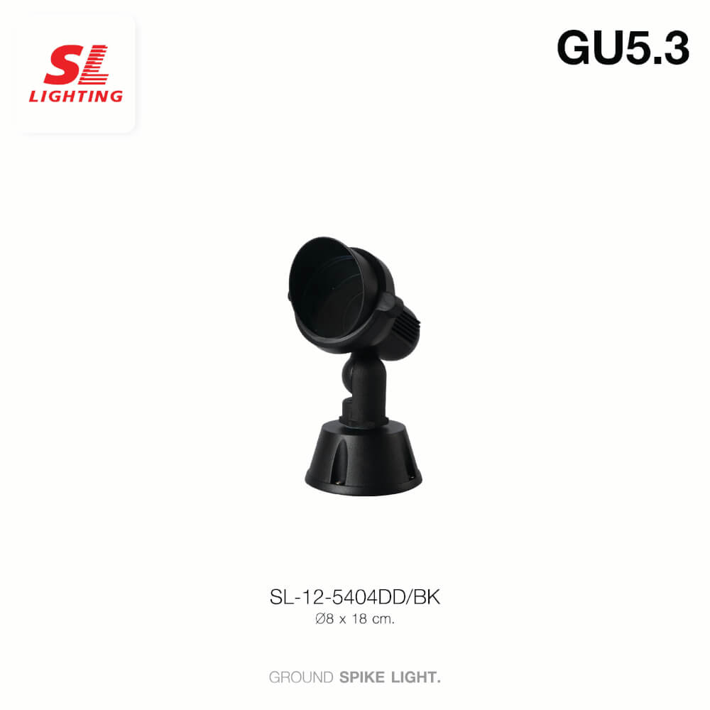 ไฟส่องต้นไม้ SL LIGHTING 5404DD GU5.3 สีดำ