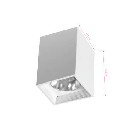 ดาวน์ไลท์ SL LIGHTING 551 สี่เหลี่ยม E27 สีขาว_1
