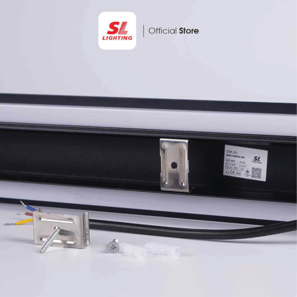 ไฟผนังภายนอก LED SL LIGHTING 55120 40 วัตต์ WARM WHITE สีดำ