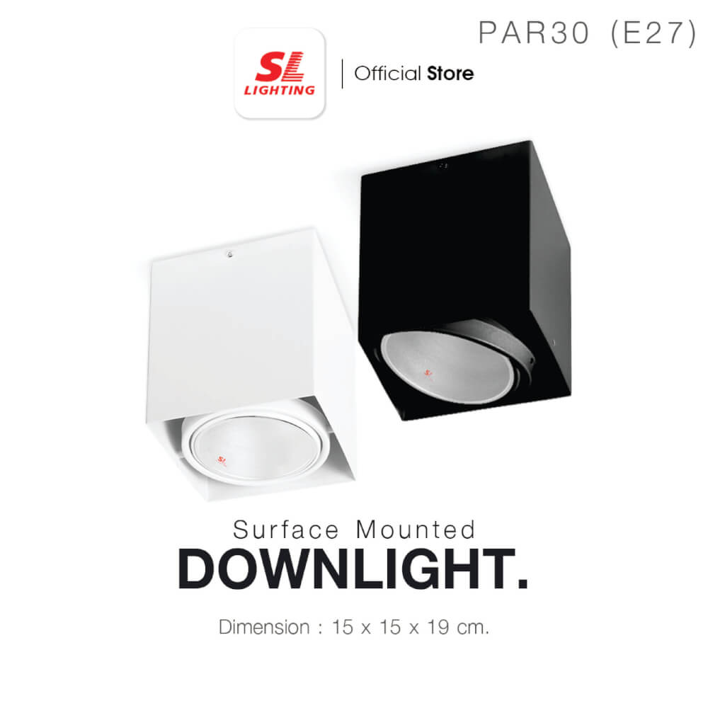 ดาวน์ไลท์ SL LIGHTING 557-1 กลม E27 สีขาว