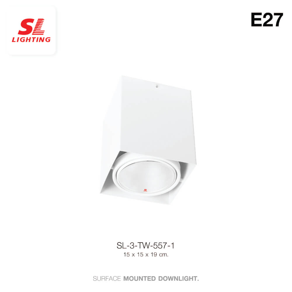ดาวน์ไลท์ SL LIGHTING 557-1 กลม E27 สีขาว