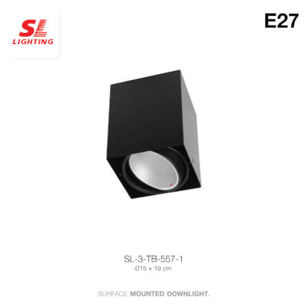ดาวน์ไลท์ SL LIGHTING 557-1 กลม E27 สีดำ_1