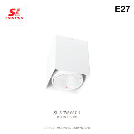 ดาวน์ไลท์ SL LIGHTING 557-1 กลม E27 สีขาว_1