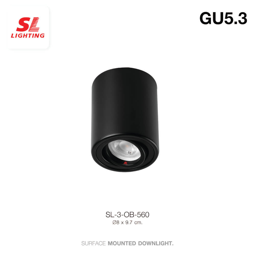 ดาวน์ไลท์ SL LIGHTING 560 กลม GU5.3 สีดำ