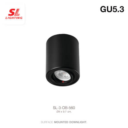 ดาวน์ไลท์ SL LIGHTING 560 กลม GU5.3 สีดำ_1