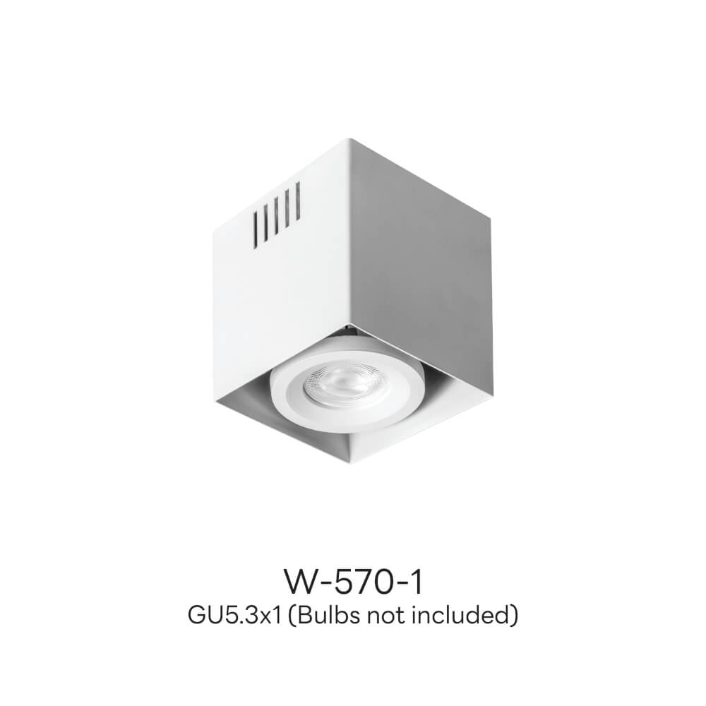 ดาวน์ไลท์ SL LIGHTING 570-1 สี่เหลี่ยม GU5.3 สีขาว