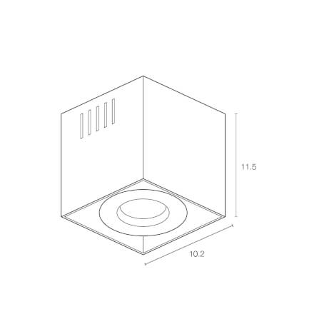 ดาวน์ไลท์ SL LIGHTING 570-1 สี่เหลี่ยม GU5.3 สีขาว_3
