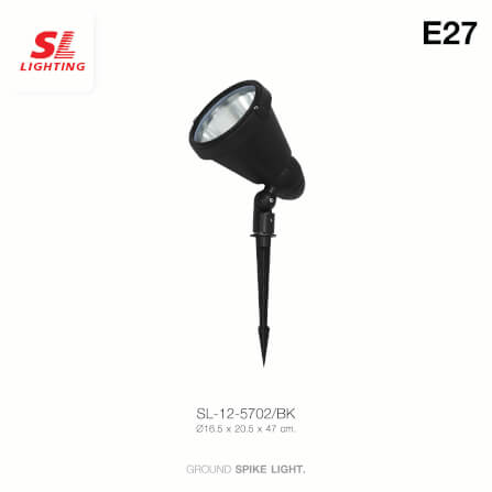 ไฟส่องต้นไม้ SL LIGHTING 5702 PAR38 E27 สีดำ_1