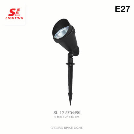 ไฟส่องต้นไม้ SL LIGHTING 5704 PAR38 E27 สีดำ_1