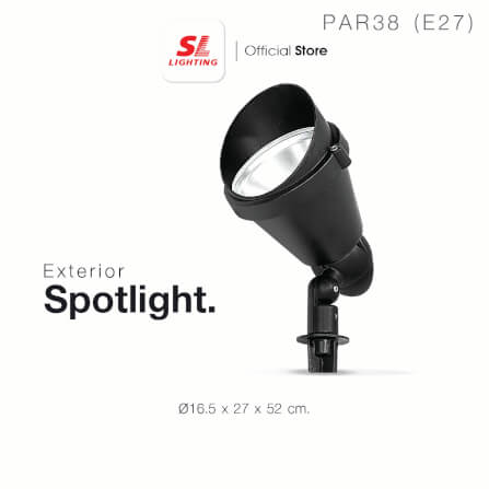 ไฟส่องต้นไม้ SL LIGHTING 5704 PAR38 E27 สีดำ_3