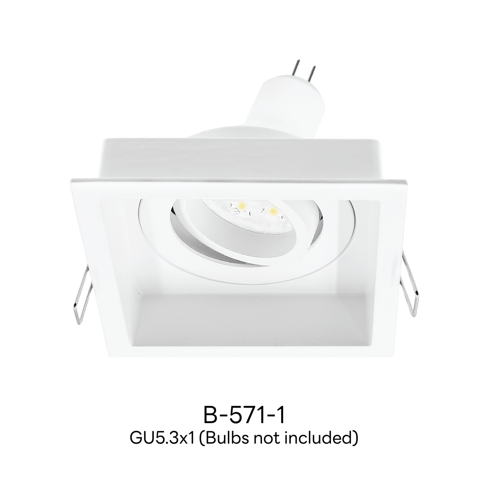 ดาวน์ไลท์ SL LIGHTING 571-1 ทรงสี่เหลี่ยม สีขาว