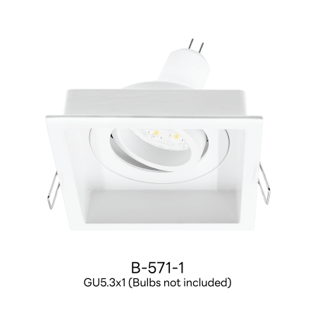 ดาวน์ไลท์ SL LIGHTING 571-1 ทรงสี่เหลี่ยม สีขาว_1