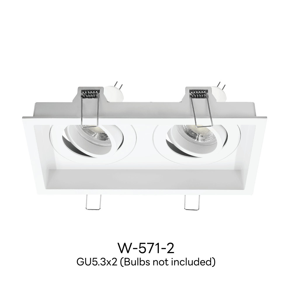 ดาวน์ไลท์ SL LIGHTING 571-2 ทรงสี่เหลี่ยม สีขาว