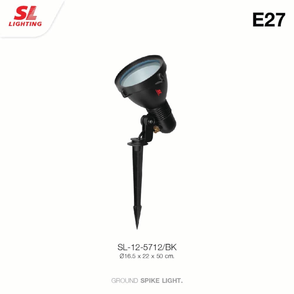 ไฟส่องต้นไม้ SL LIGHTING 5712 PAR38 E27 สีดำ