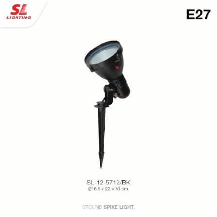 ไฟส่องต้นไม้ SL LIGHTING 5712 PAR38 E27 สีดำ_1
