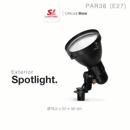 ไฟส่องต้นไม้ SL LIGHTING 5712 PAR38 E27 สีดำ_3